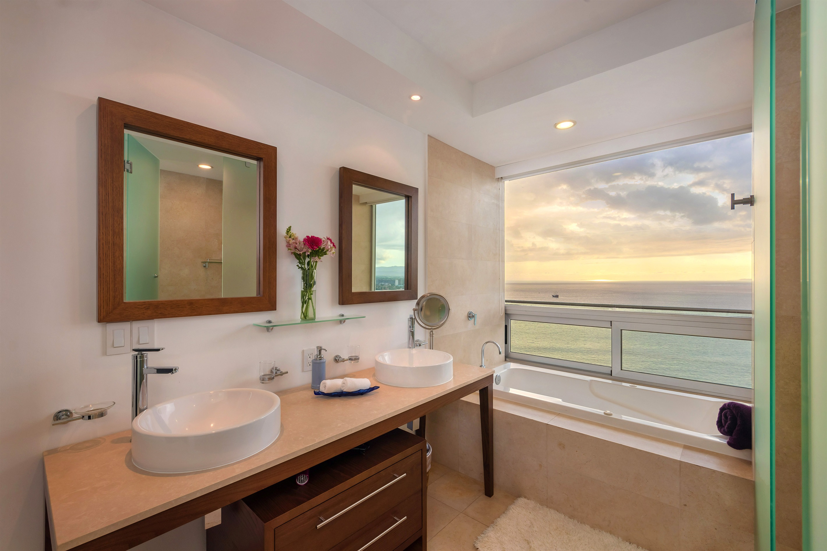 Master Bath at Sunset