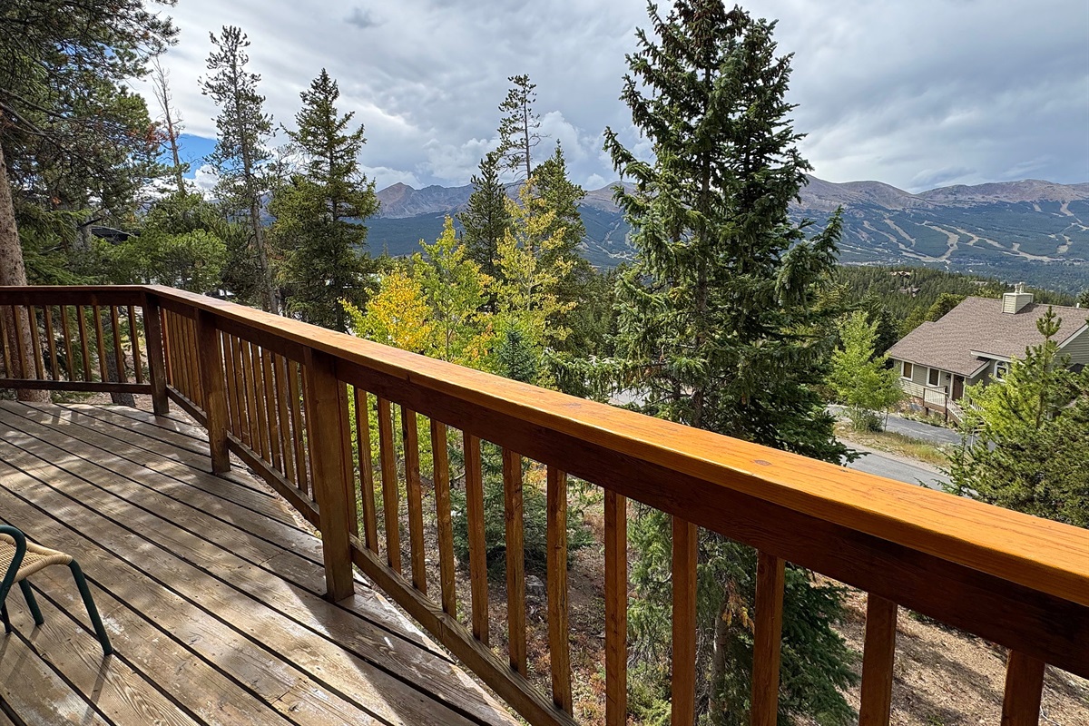 Majestic mountain views from living room and front deck