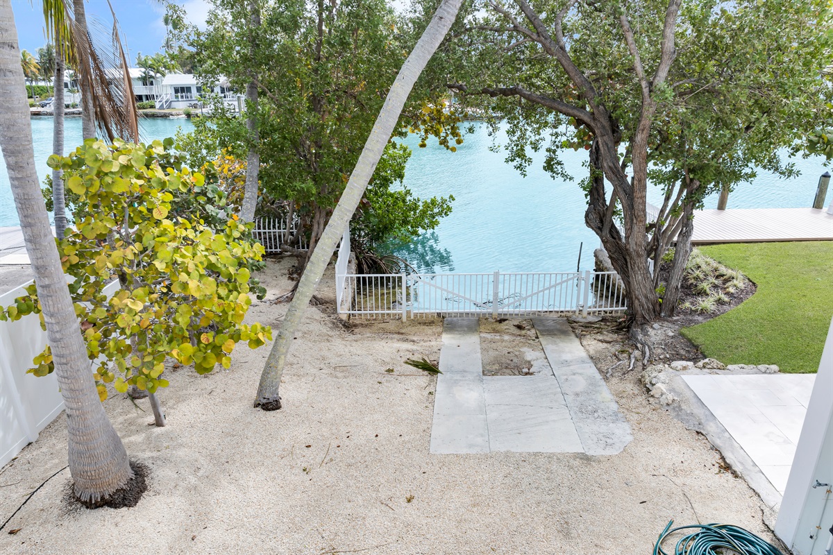 Private boat ramp.
