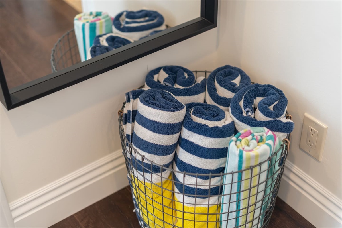 We got you covered, literally. Pool towels galore!