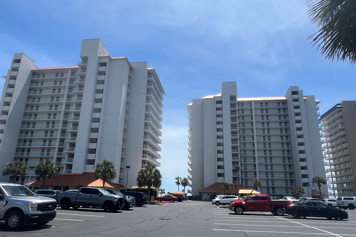 Building A is on the left