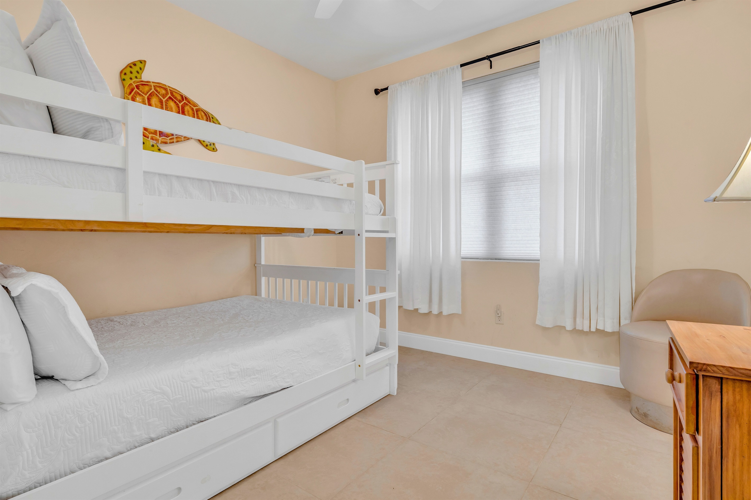 A Bunk with Two Queen size beds