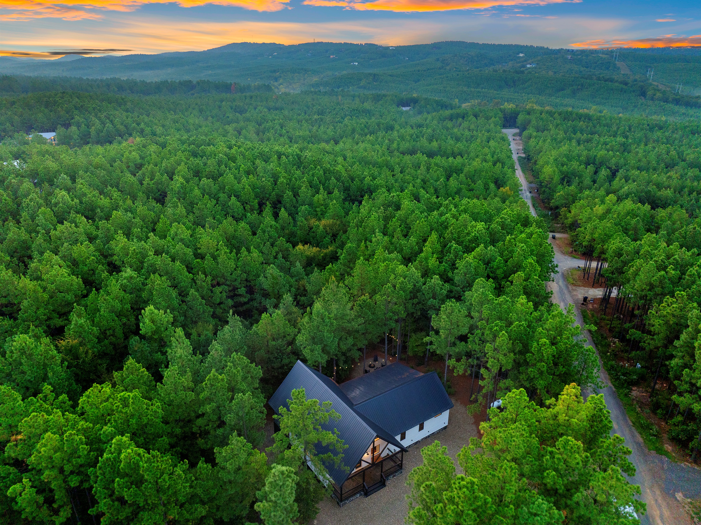 Your cabin sits on 1.25 acres of forest.  With only a few neighbors, you’ll feel a world away—privacy and tranquility are yours to enjoy in your secluded retreat.