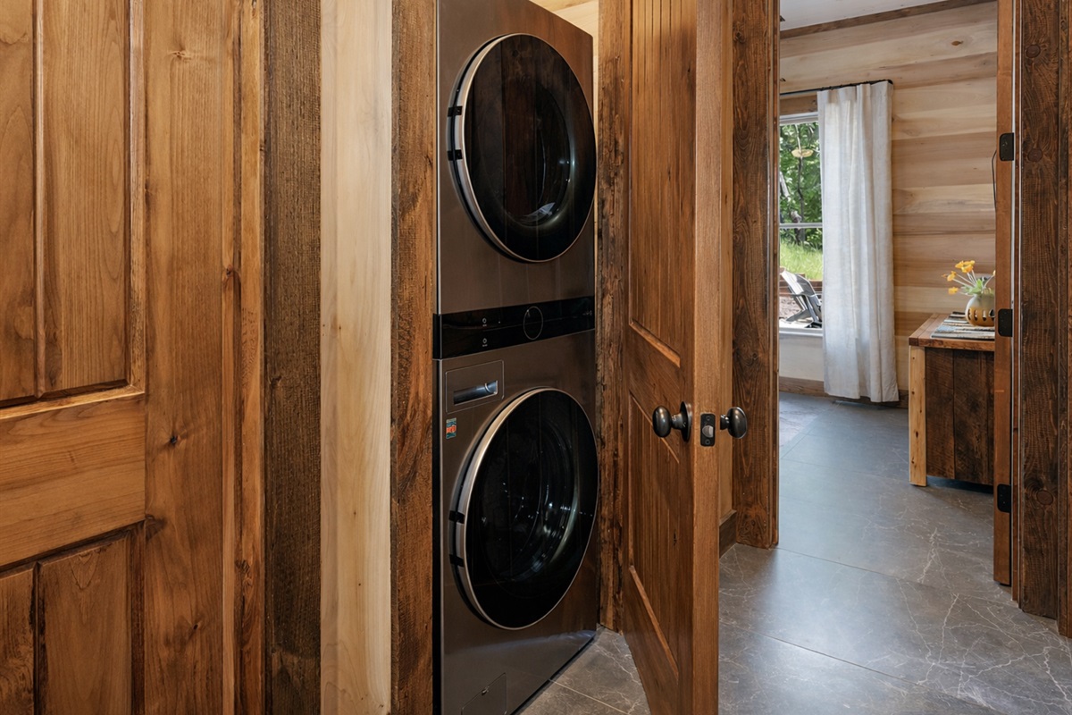 Keep everything fresh and clean with this well-equipped laundry room.