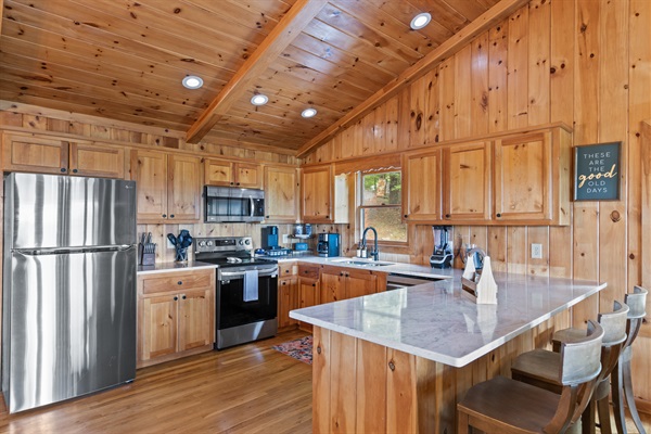 Everything you need to cook, bake, and enjoy. Our kitchen has it all!