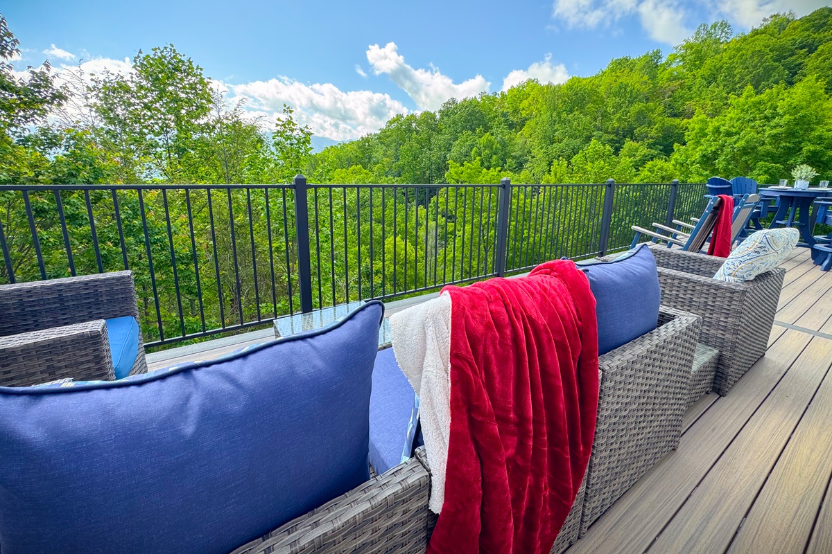 What good is a Million-dollar view if you aren't comfortable? We have sofas, chairs, rockers, and stools -- something for everyone and every time!