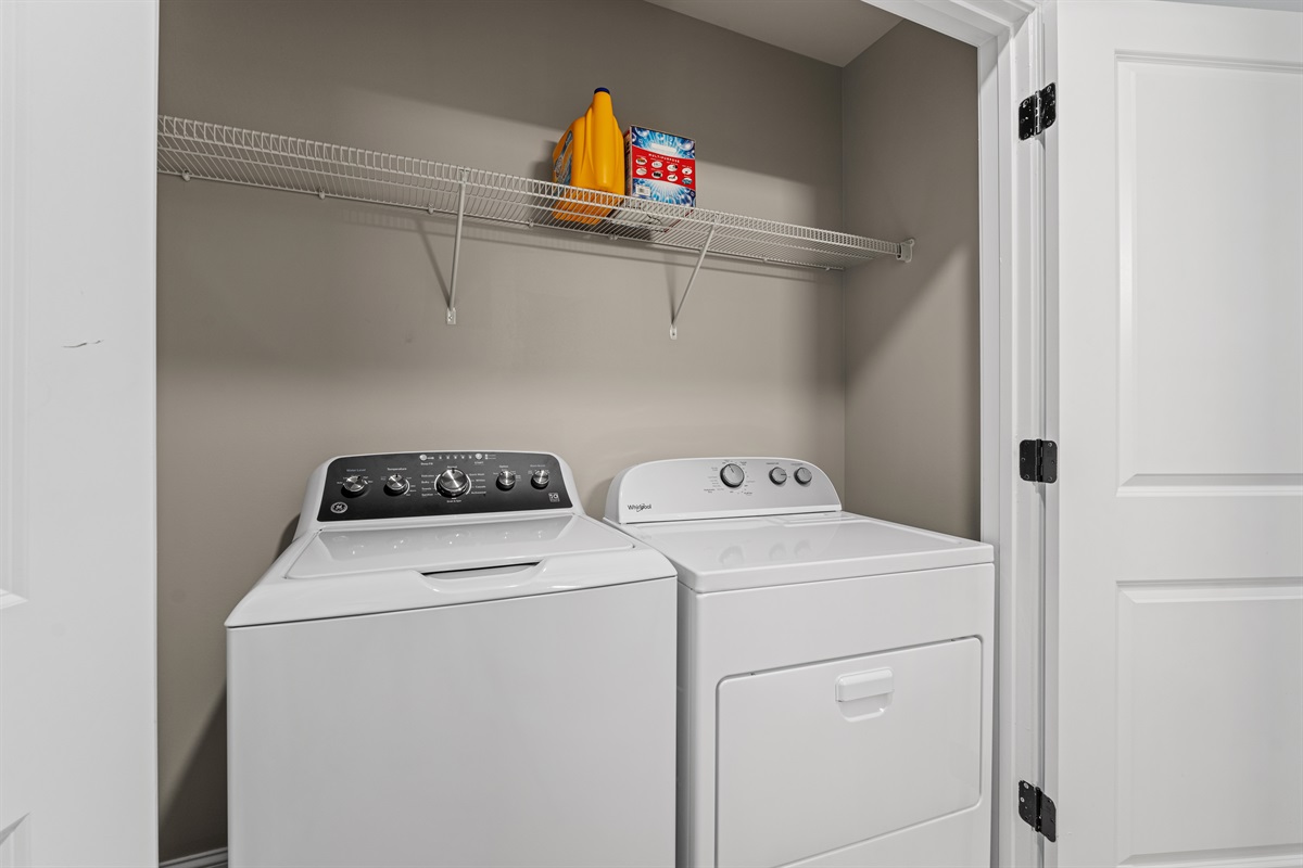 Right unit - Laundry area with detergent