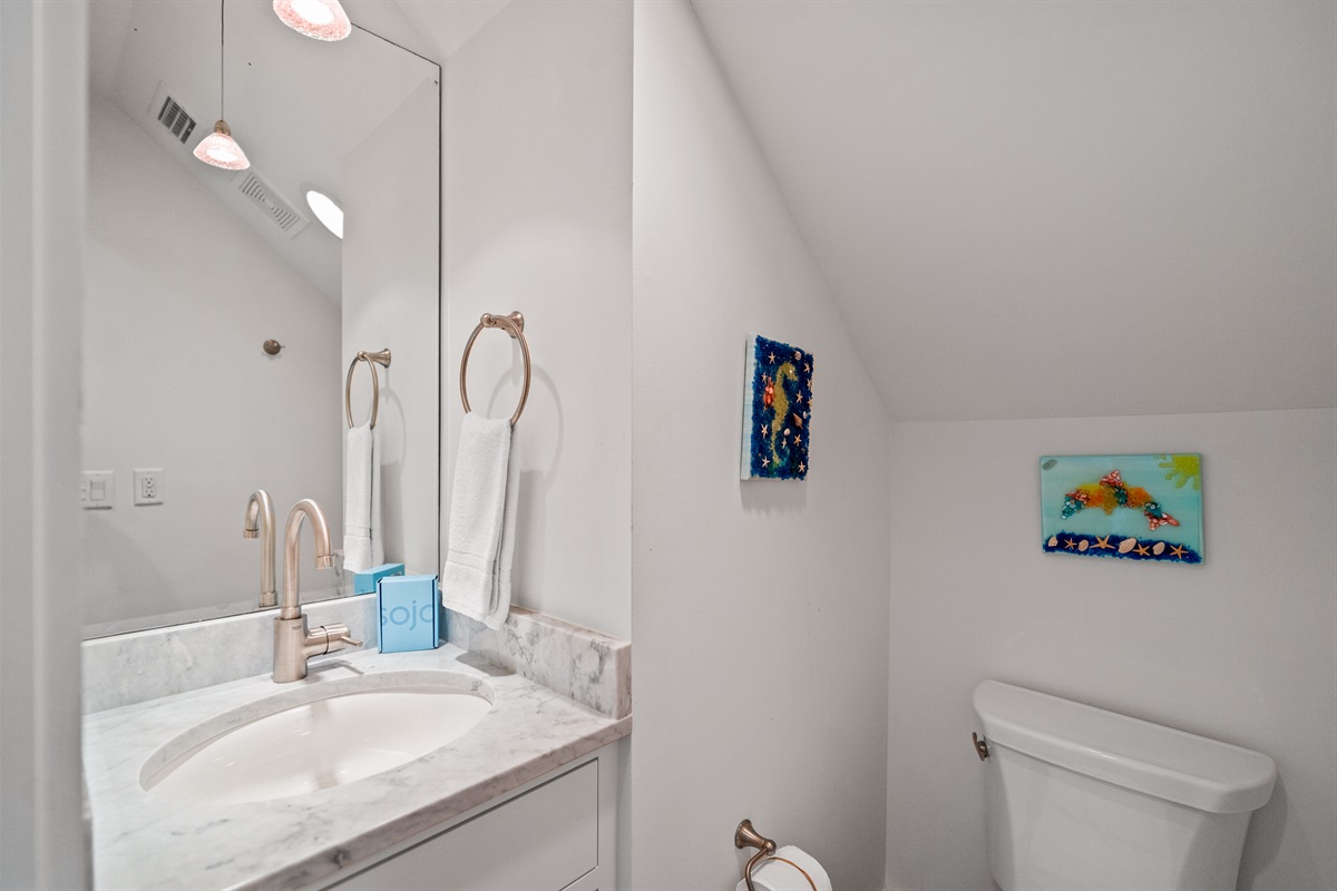 Upstairs half bath