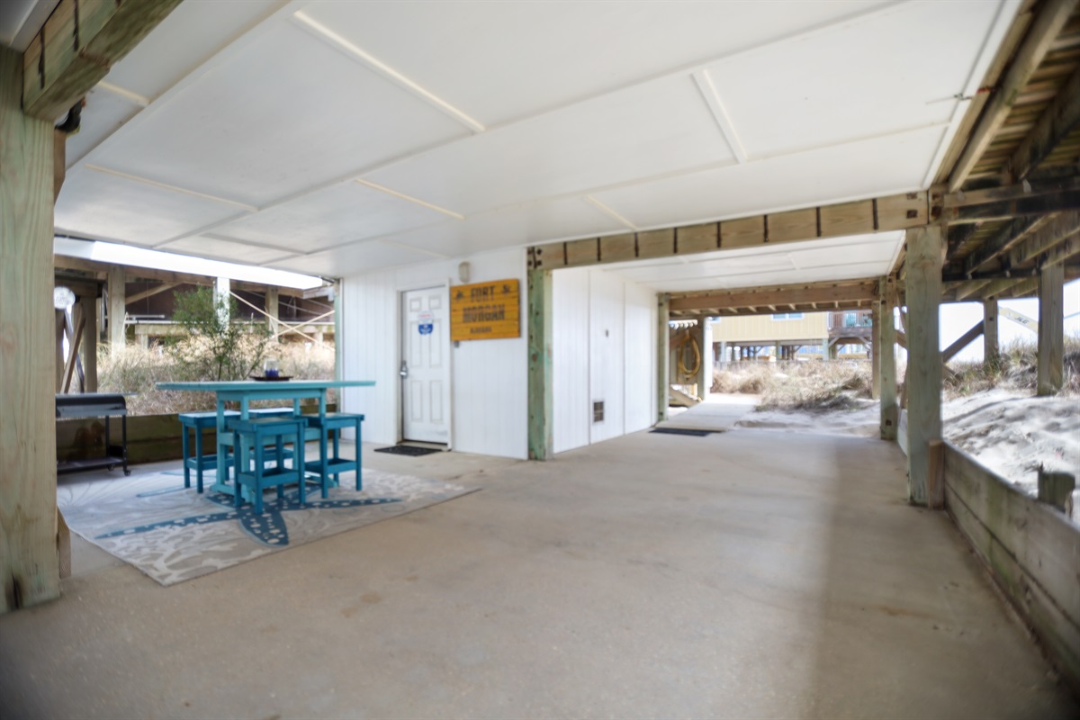 Poly furniture  & charcoal grill