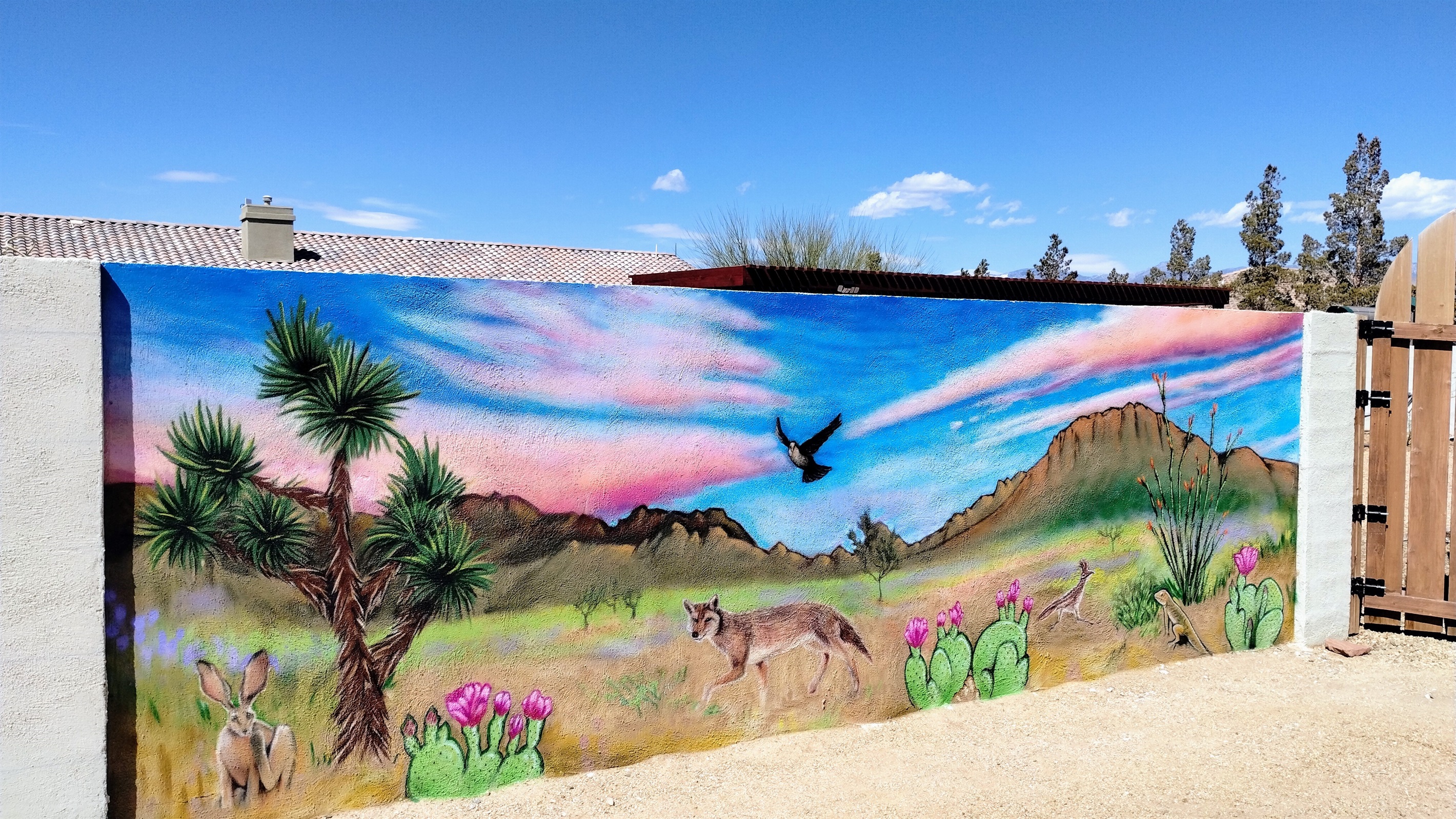 Selfie wall! Mural by local artist