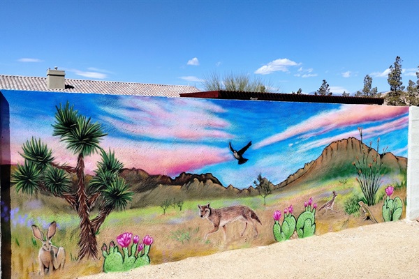 Selfie wall! Mural by local artist