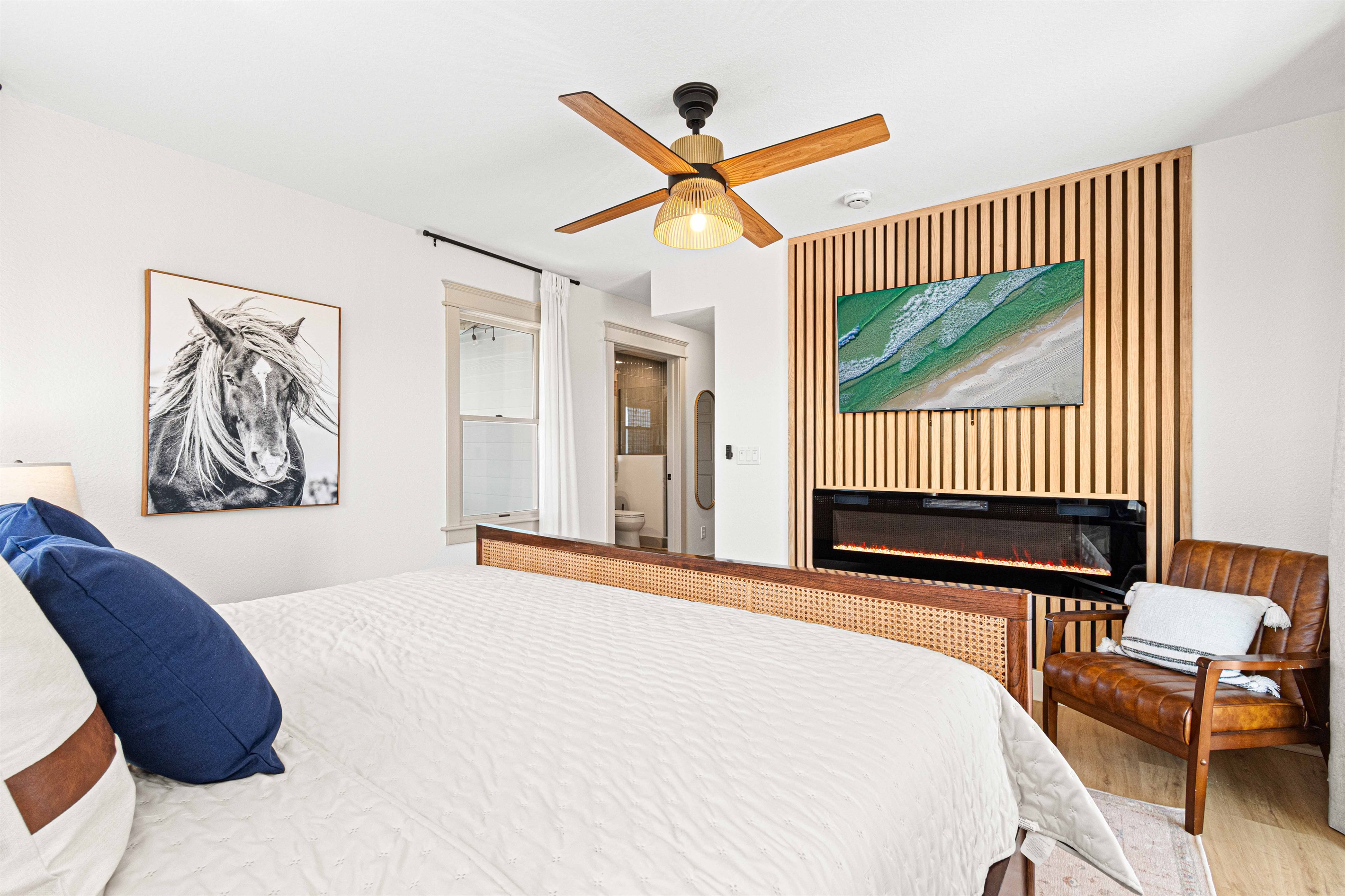 2nd floor master bedroom "the horse room"