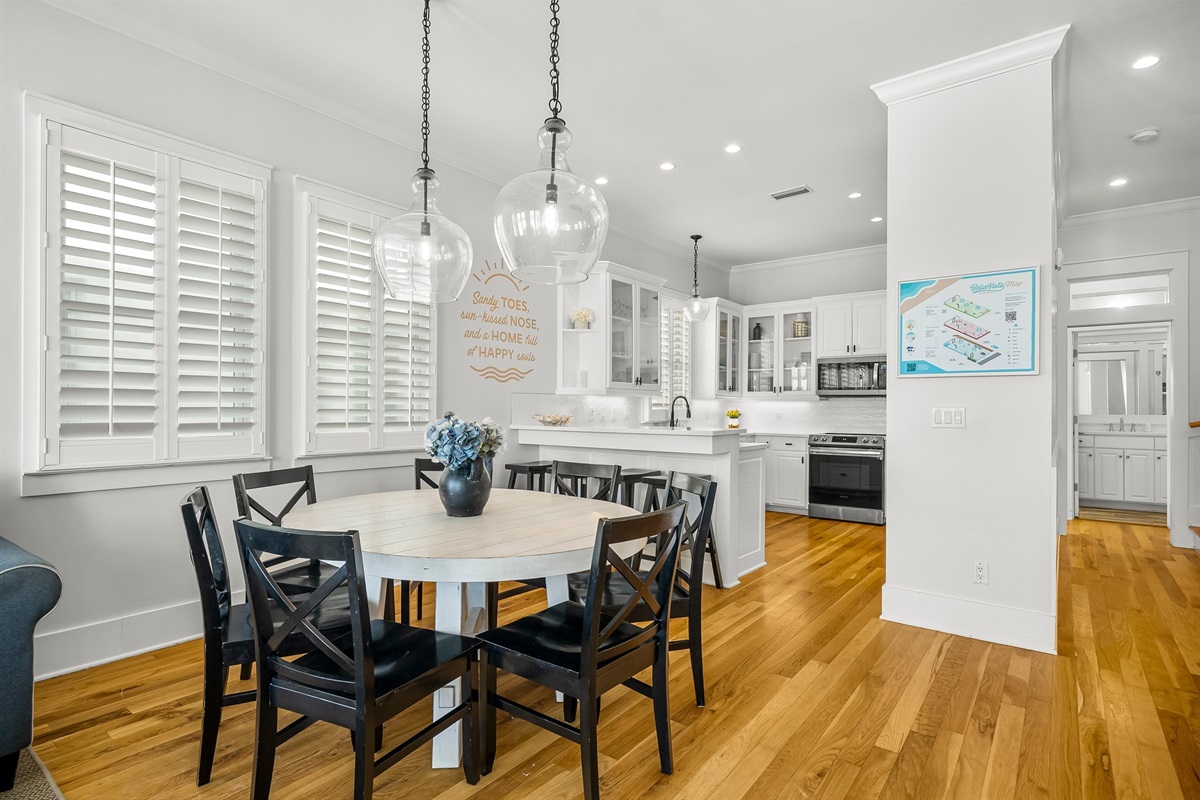 2nd Level Open kitchen and dining.