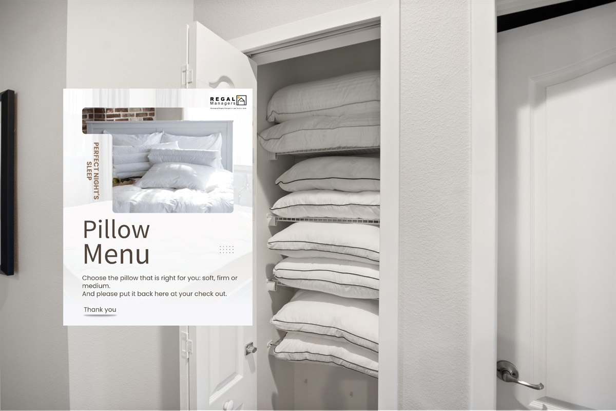 From firm to super soft, memory foam to goose feather, you can choose a pillow suitable to your specific taste