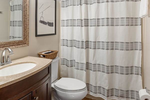 A third bathroom for added convenience and comfort