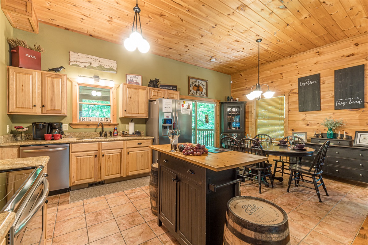 Kitchen Stocked with all your Food Prep Needs