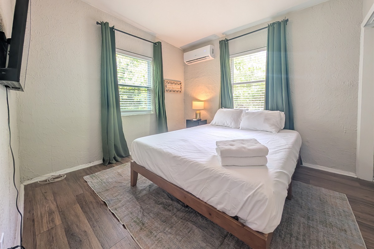Guest room with smart TV