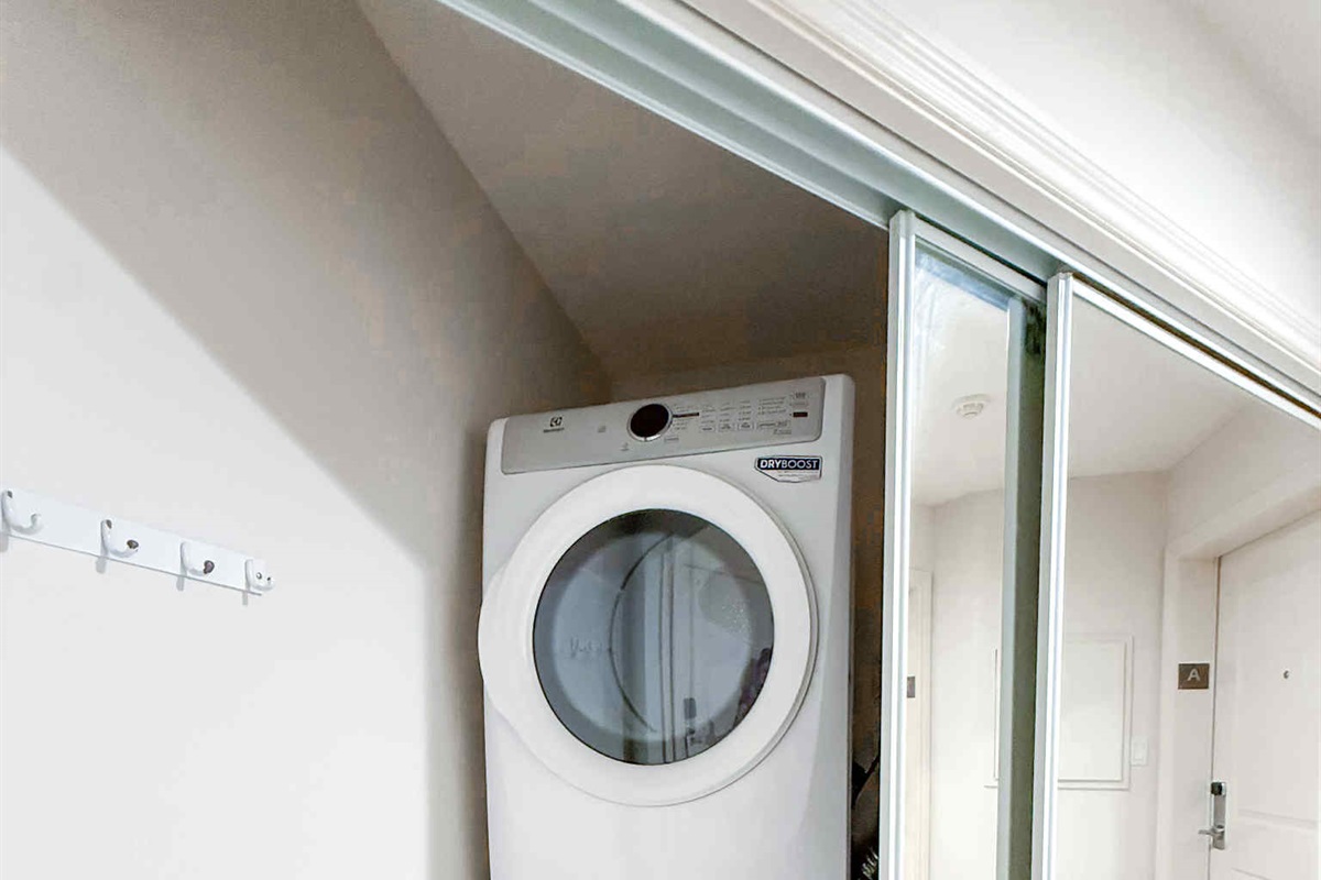 Unit AB Full size Washer and Dryer.