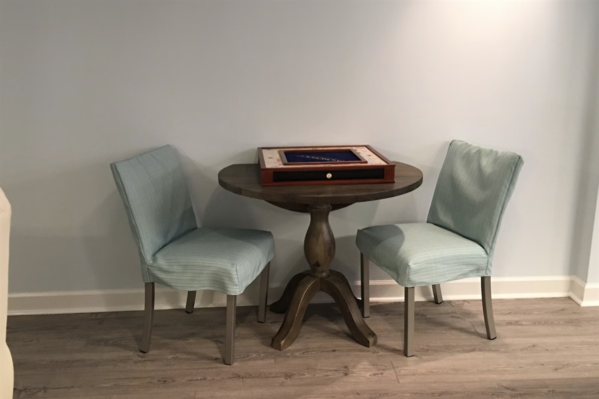 We have a dedicated game table in the game room with a collector's edition Monopoly and Clue