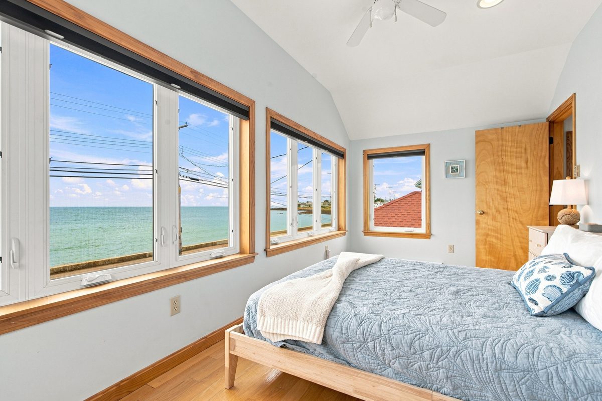 Enjoy sweeping ocean views right from the comfort of your bed.
