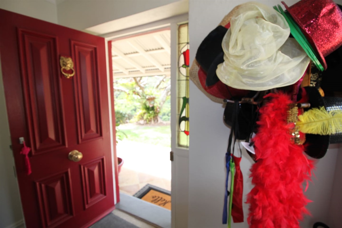 Arrive through the Cherry RED Front Door