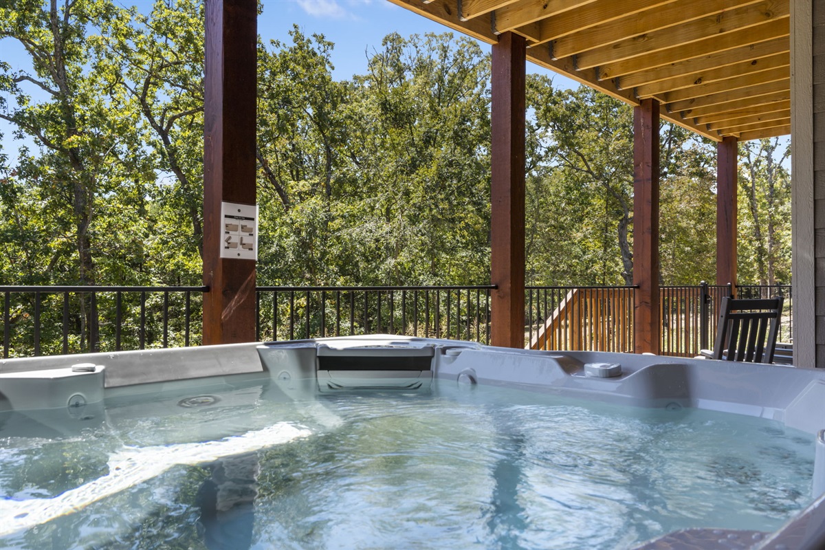 Relax in the hot tub!