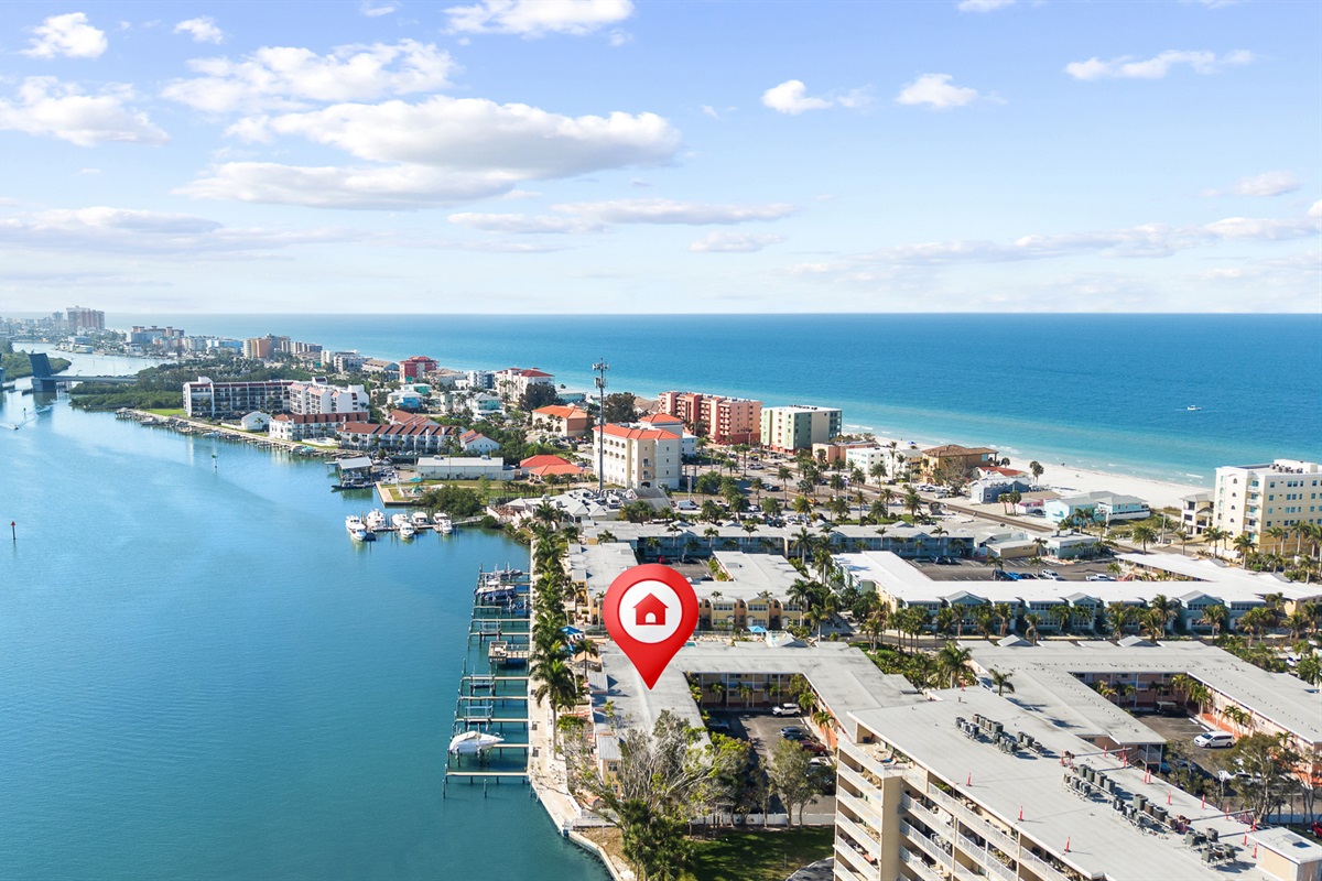 Walk across the street to the Beach!