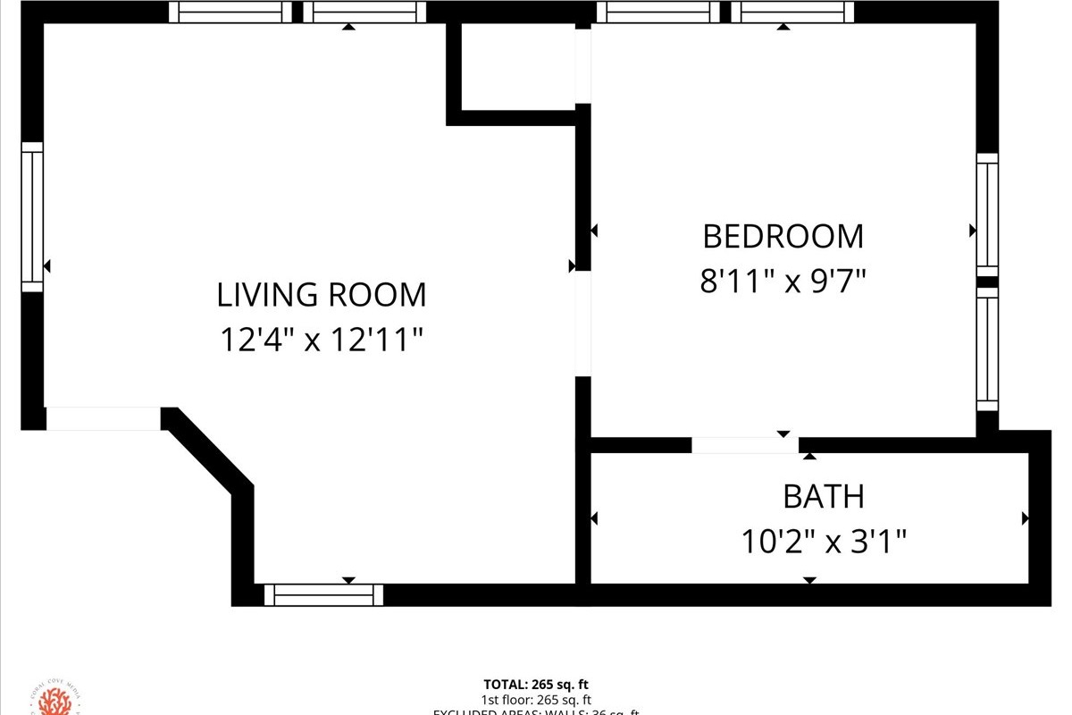 Perfect size for a romantic couple getaway