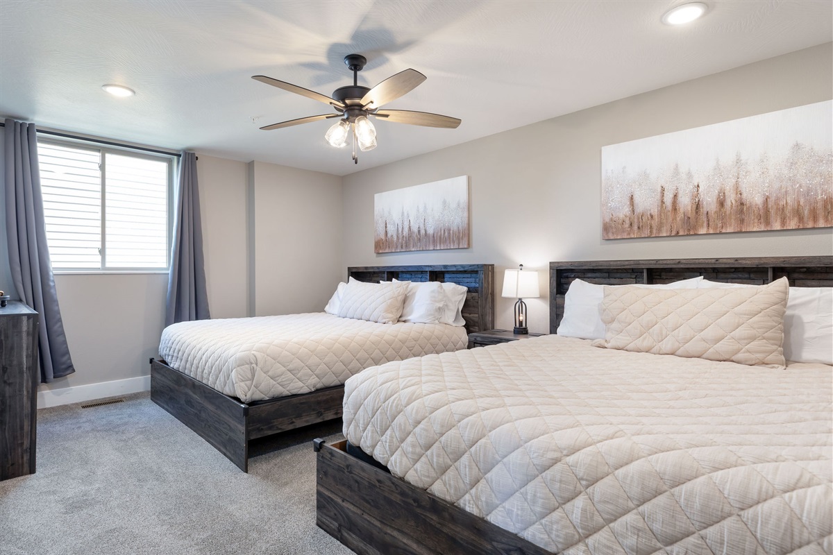 Lower level double king bedroom #3 w/ ensuite