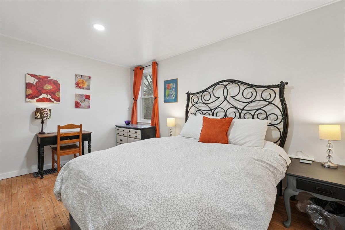 Blackout curtains are provided to help you get a great night's sleep.