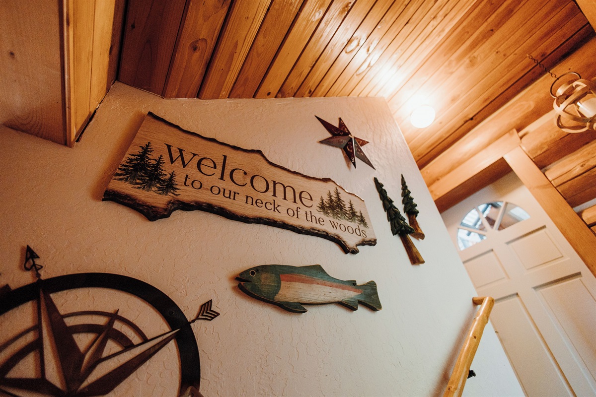 Stairway to the backdoor and second level.