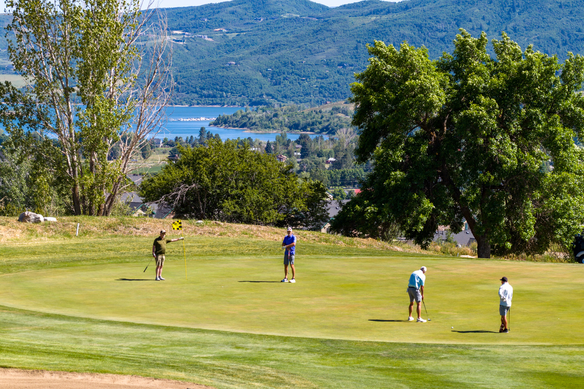 Enjoy nearby golf at Wolf Creek Golf Course with beautiful mountain and valley views.