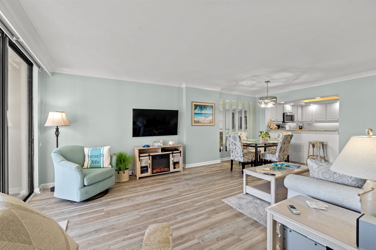 Living Area with LVT Flooring