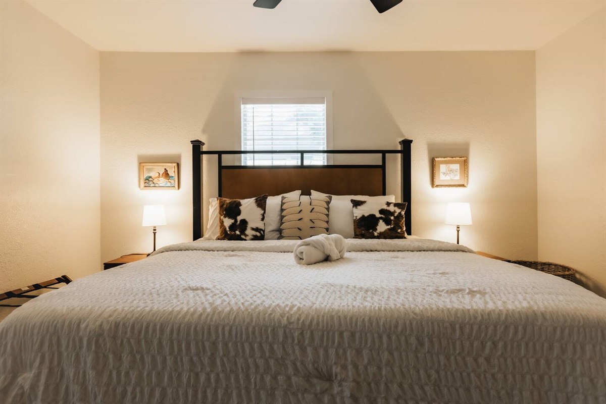 very comfy king bed ensuit