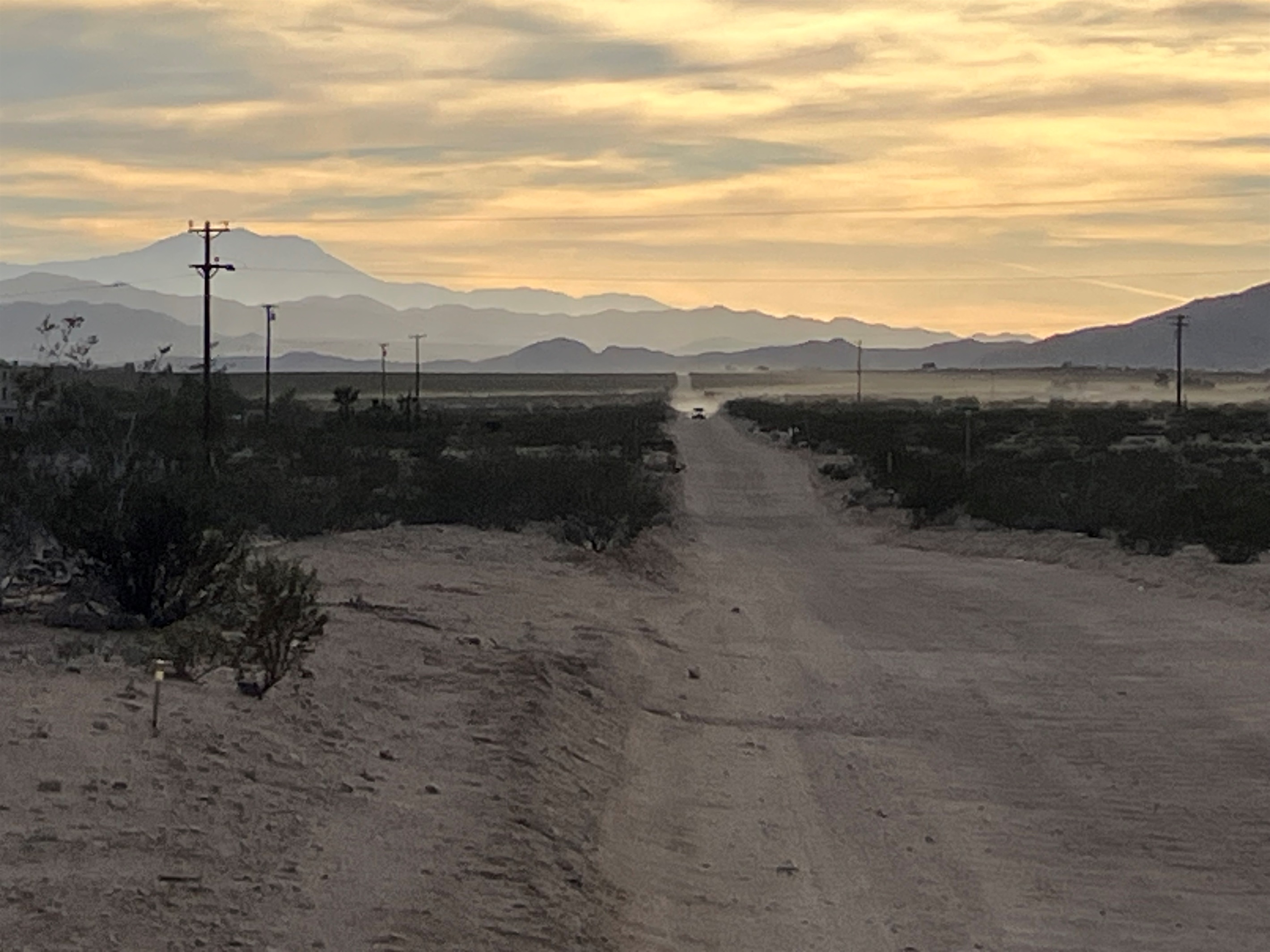 Our road, 20 minutes to Joshua Tree