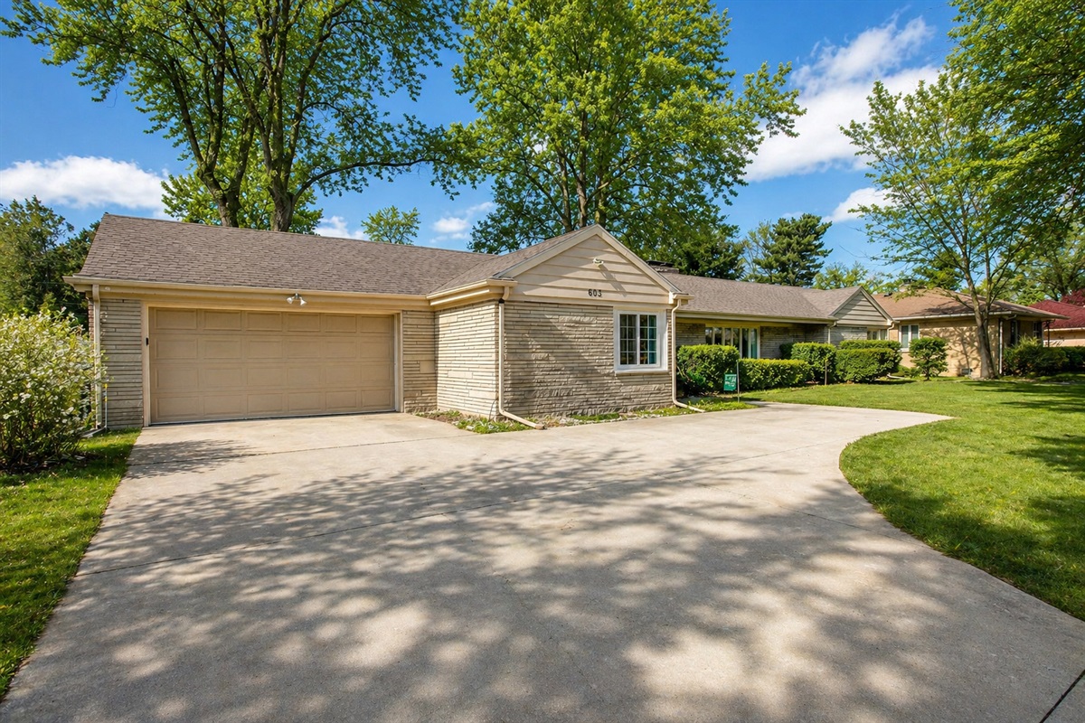 Our sprawling ranch offers super easy parking with attached 2 car garage and plenty of space in our long driveway for additional cars