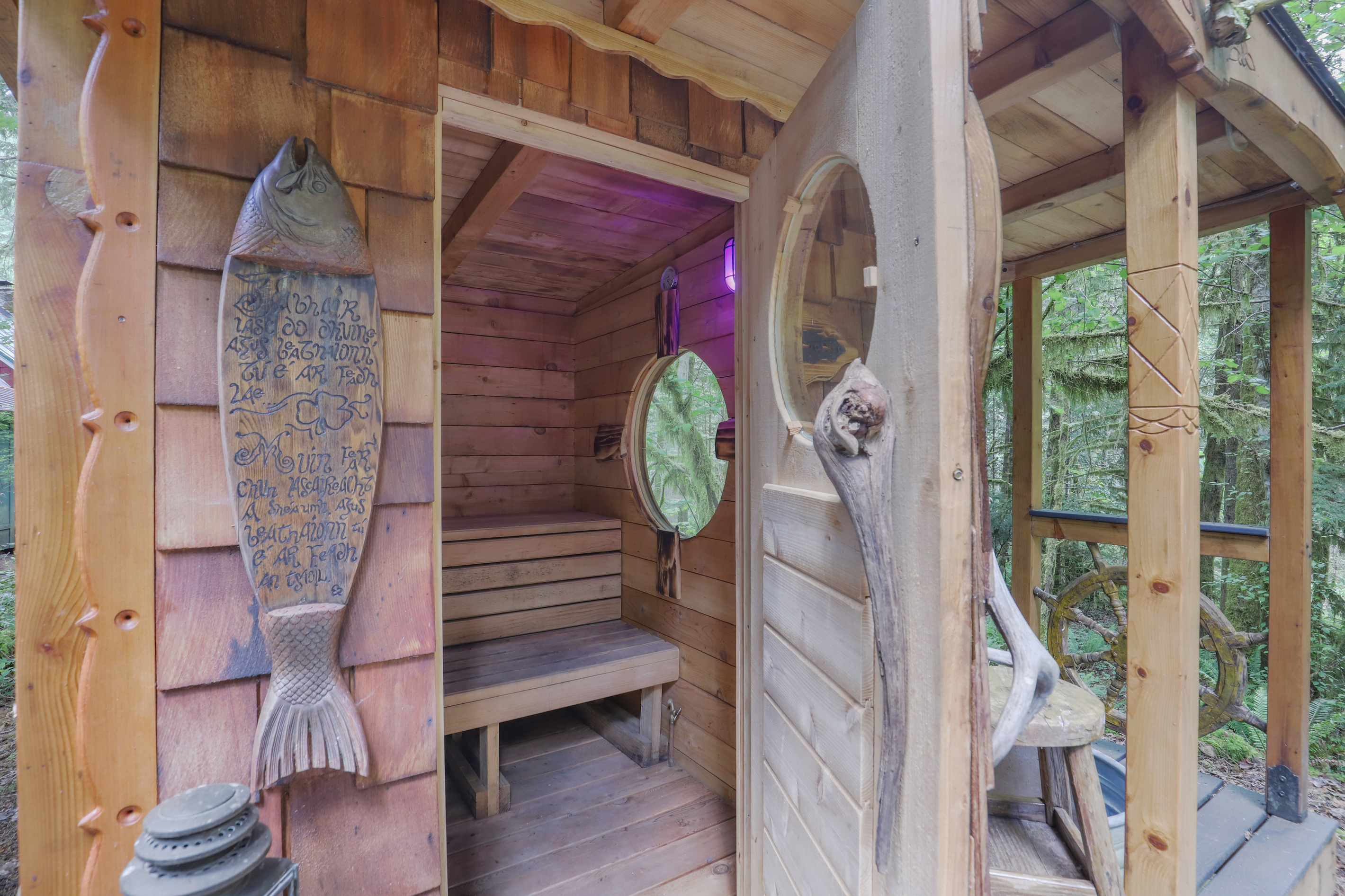 Funky Wood Carvings & Gnarly Wood Door Handle