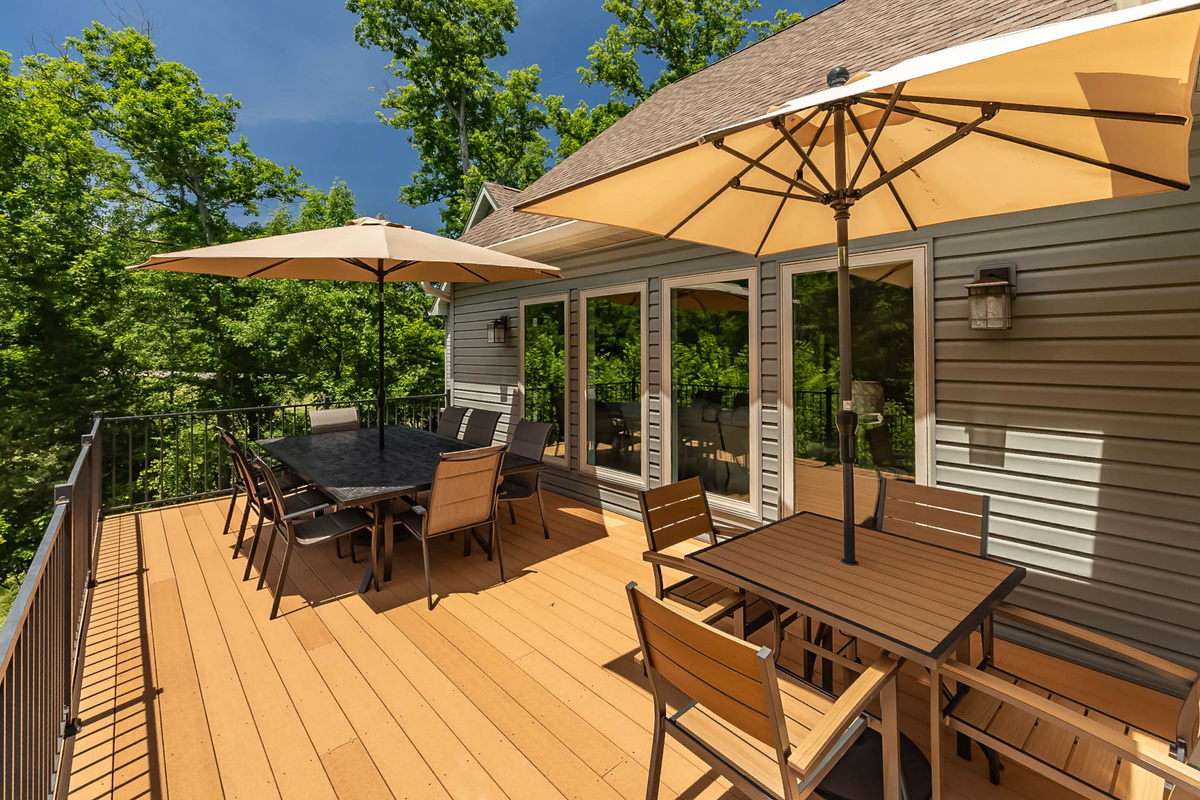 Outdoor dining for family meals in the fresh air.
