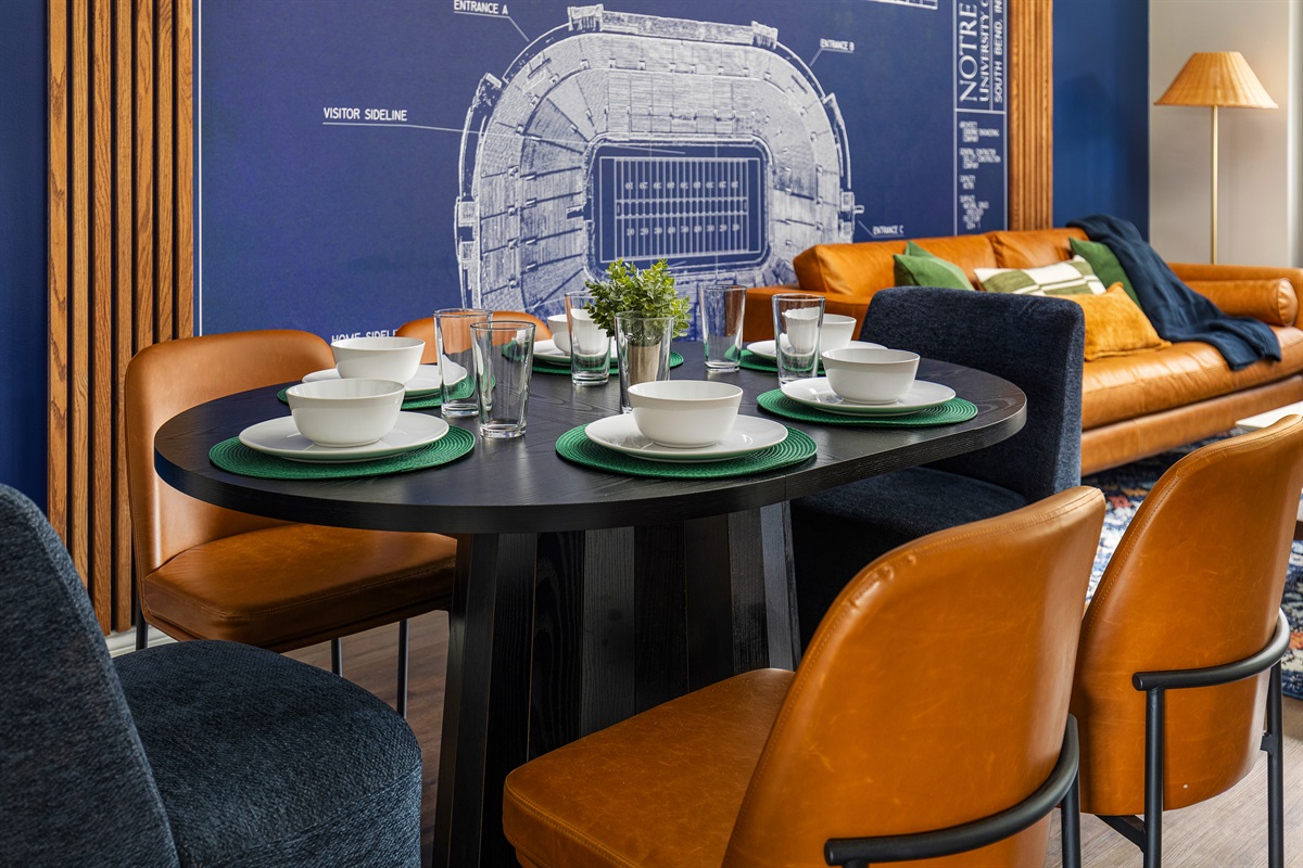 Sit down for a bite to eat before or after the game