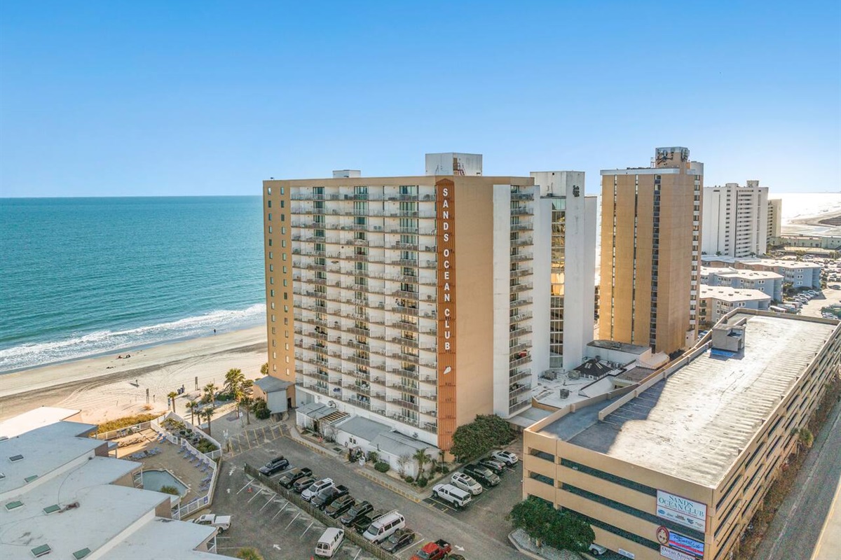 Sands Ocean Club with prime location on the beach and Shore Drive!