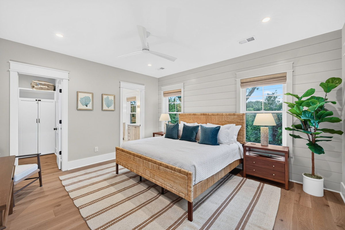 Bedroom 2: King Suite | Tahanan Palms | 3 38th Ave | IOP Escapes