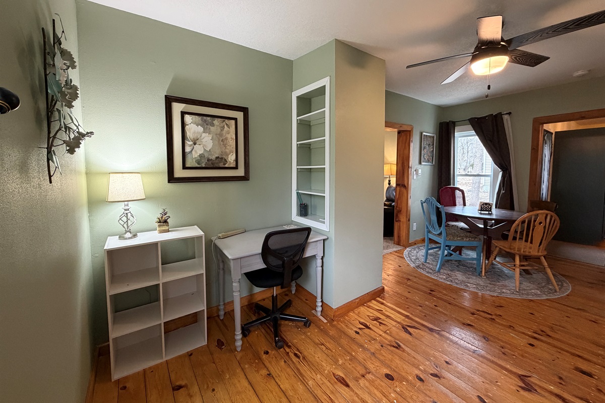 Need to work during your stay? There's a small workstation area.