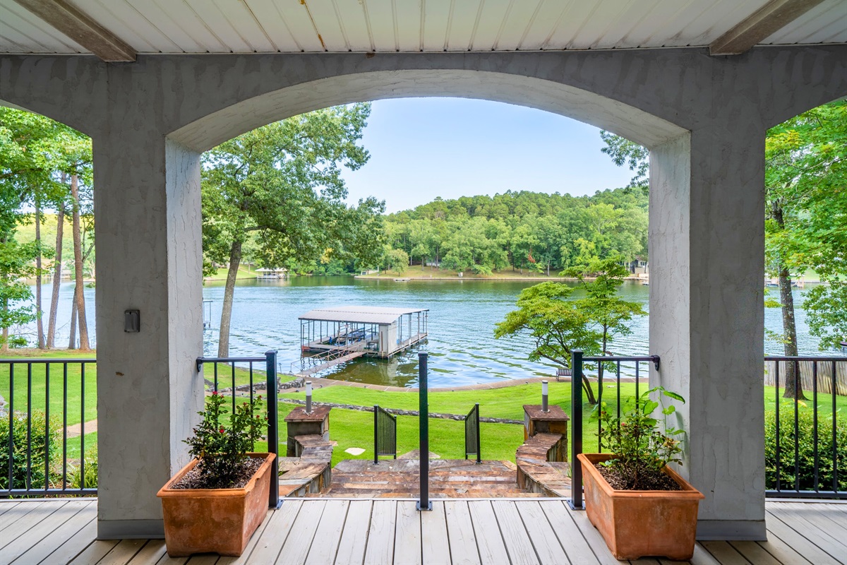 Gorgeous Lake Hamilton View from the Back Deck