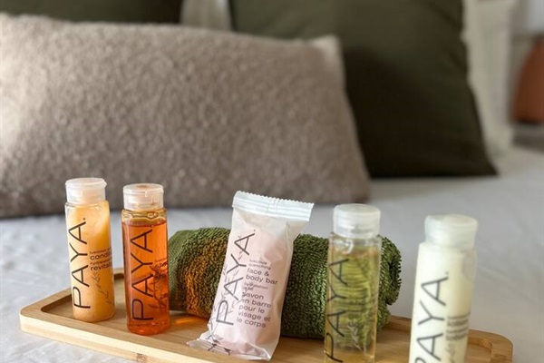 Organic luxurious toiletries provided 