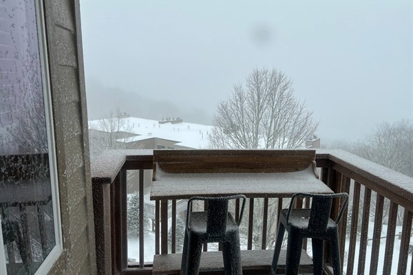 Balcony during winter
