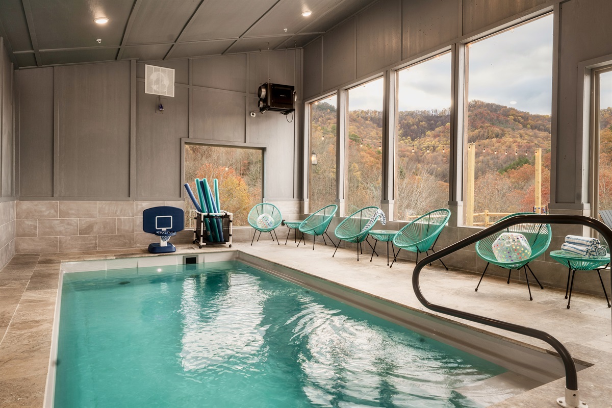 Indoor Heated Pool with Views