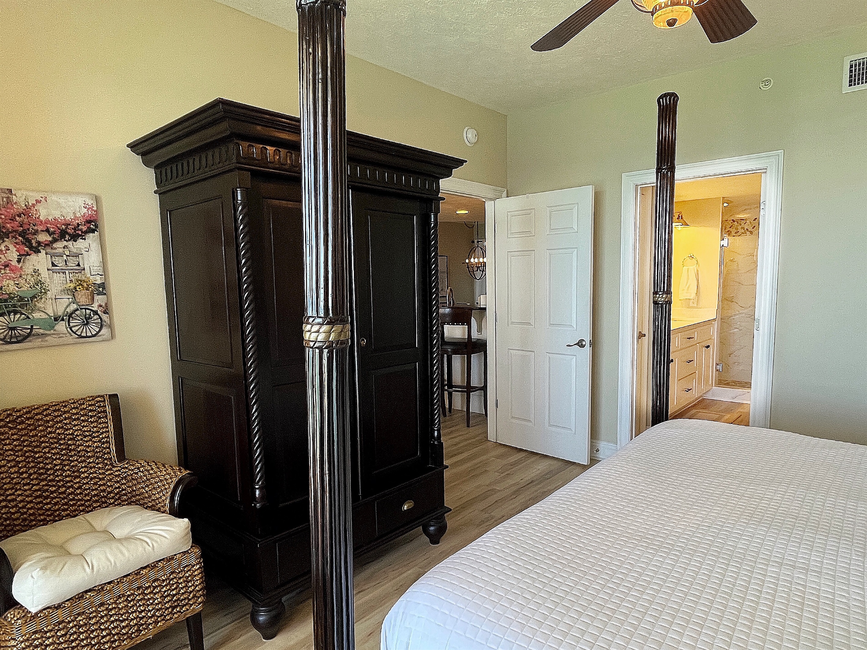 TV inside armoire