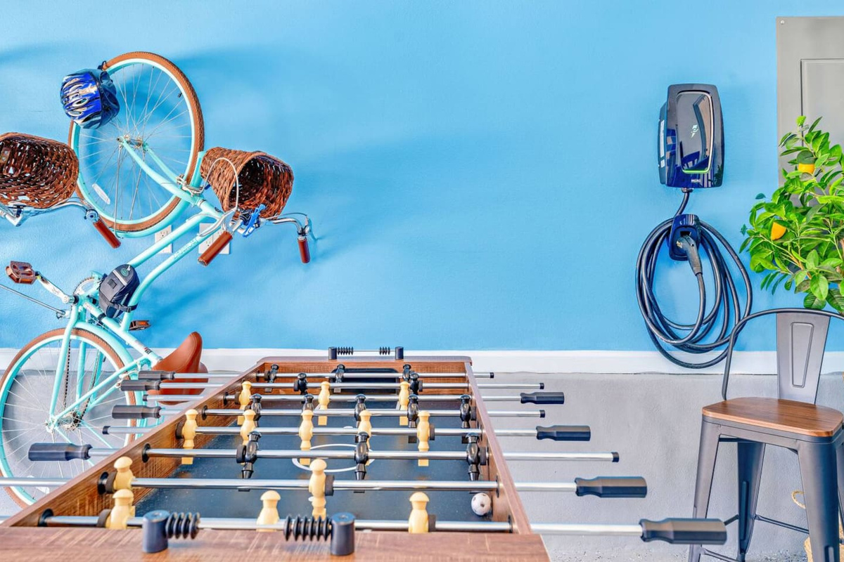 Enjoy hours of fun with foosball and plenty of space to relax between adventures