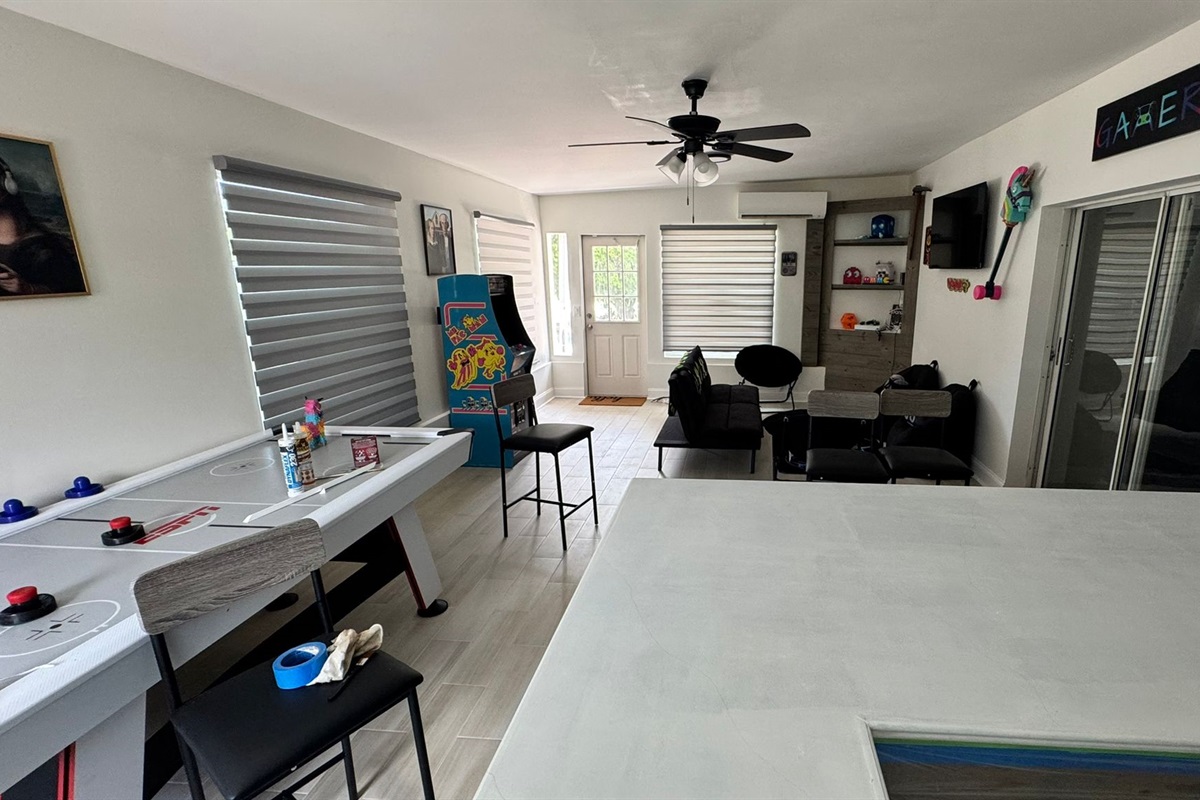 Games Room and 'Bar'