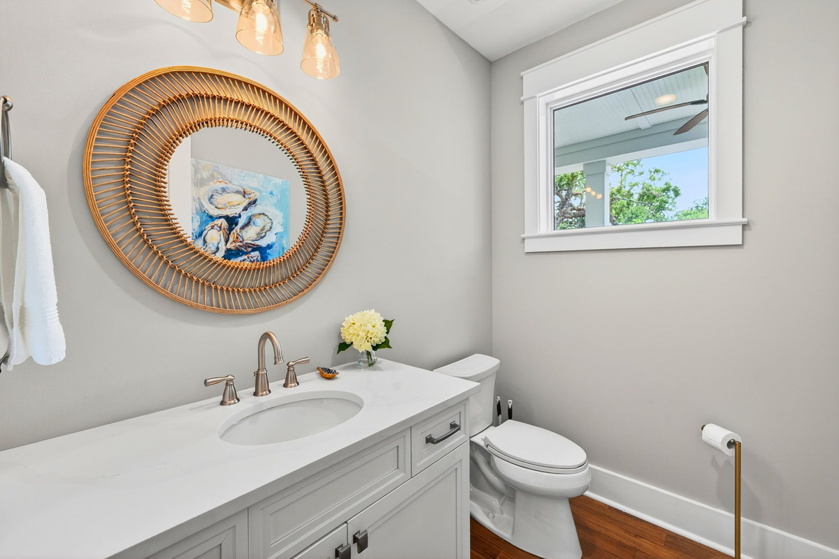 Half Bath - Bathroom 5 | Driftwood Dreams | 105 Forest Trail | Isle of Palms, SC | IOP Escapes